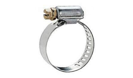 ABRACADEIRA, GALVANIZADA/ZINCADA, ROSCA SEM FIM, PARAFUSO INOX, LARGURA FITA 19 MM, D = 1"
