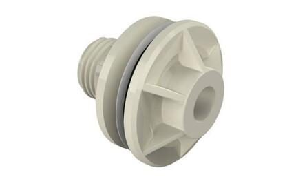 Foto do insumo SINAPI 44258 — ADAPTADOR CPVC, ROSCAVEL, COM FLANGES E ANEL DE VEDACAO, 42 MM, CAIXA D'AGUA PAR