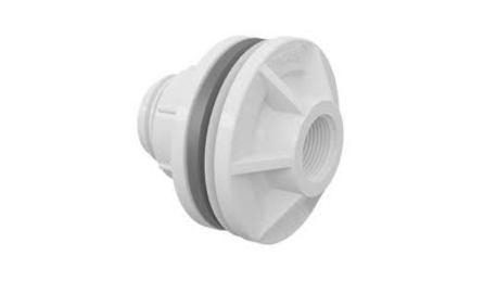Foto do insumo SINAPI 72 — ADAPTADOR PVC, ROSCAVEL, COM FLANGES E ANEL DE VEDACAO, 1 1/2", PARA CAIXA D'AGU