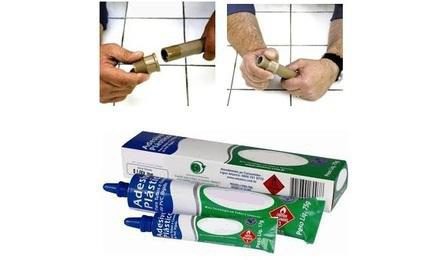 Foto do insumo SINAPI 119 — ADESIVO PLASTICO PARA PVC, BISNAGA COM 75 GR