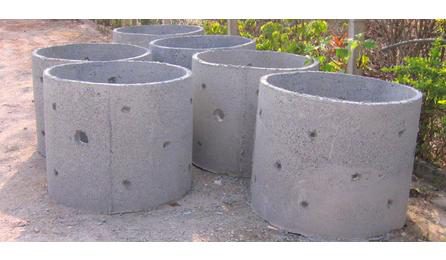 Foto do insumo SINAPI 43447 — ANEL EM CONCRETO ARMADO, PERFURADO, PARA FOSSAS SEPTICAS E SUMIDOUROS, SEM FUNDO