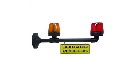 Foto do insumo SINAPI 4814 — APARELHO SINALIZADOR LUMINOSO COM LED, PARA SAIDA GARAGEM, COM 2 LENTES EM POLIC