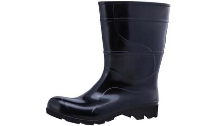 Foto do insumo SINAPI 36145 — BOTA DE PVC PRETA, CANO MEDIO, SEM FORRO