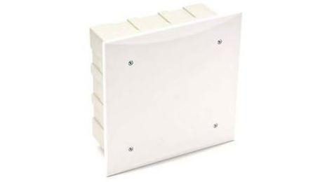 Foto do insumo SINAPI 43096 — CAIXA DE PASSAGEM ELETRICA DE PAREDE, DE EMBUTIR, EM TERMOPLASTICO / PVC, COM TA