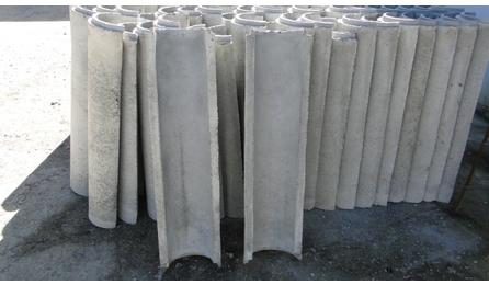 Foto do insumo SINAPI 10544 — CALHA/CANALETA DE CONCRETO SIMPLES, TIPO MEIA CANA, DIAMETRO DE 60 CM, PARA AGUA
