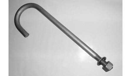 Foto do insumo SINAPI 13279 — CHUMBADOR DE ACO TIPO PARABOLT, * 5/8" X 200* MM, COM PORCA E ARRUELA