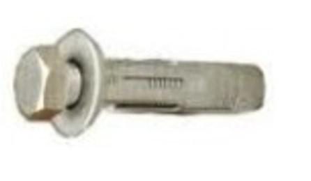 Foto do insumo SINAPI 11976 — CHUMBADOR DE ACO ZINCADO, DIAMETRO 1/4" COM PARAFUSO 1/4" X 40 MM