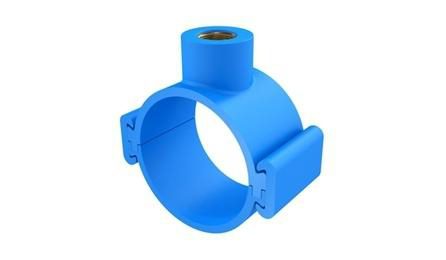 Foto do insumo SINAPI 1406 — COLAR TOMADA PVC, COM TRAVAS, SAIDA ROSCAVEL COM BUCHA DE LATAO, DE 60 MM X 1/2"