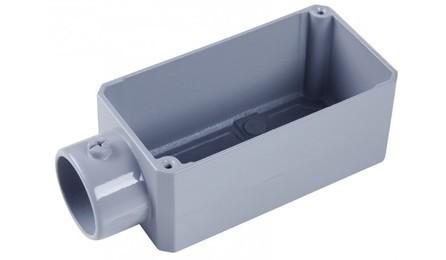 Foto do insumo SINAPI 2565 — CONDULETE DE ALUMINIO TIPO E, PARA ELETRODUTO ROSCAVEL DE 3/4", COM TAMPA CEGA
