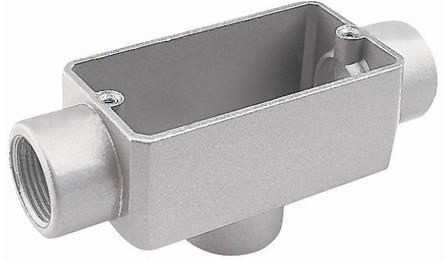Foto do insumo SINAPI 12008 — CONDULETE DE ALUMINIO TIPO TB, PARA ELETRODUTO ROSCAVEL DE 3", COM TAMPA CEGA