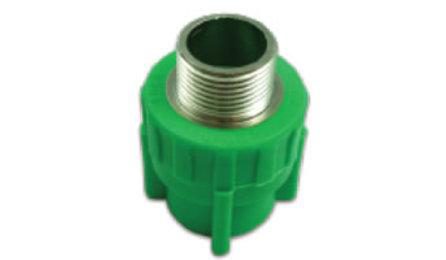 Foto do insumo SINAPI 38997 — CONECTOR / ADAPTADOR F/M, COM INSERTO METALICO, PPR, DN 32 MM X 3/4", PARA AGUA 