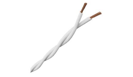 Foto do insumo SINAPI 39269 — CORDAO DE COBRE, FLEXIVEL, TORCIDO, CLASSE 4 OU 5, ISOLACAO EM PVC/D, 300 V, 2 C