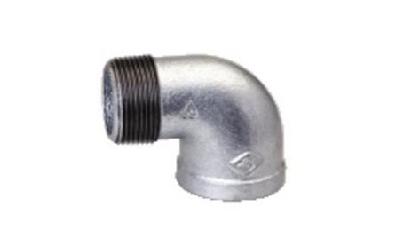 Foto do insumo SINAPI 3443 — COTOVELO 90 GRAUS DE FERRO GALVANIZADO, COM ROSCA BSP MACHO/FEMEA, DE 1"