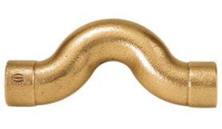 Foto do insumo SINAPI 39866 — CURVA DE TRANSPOSICAO BRONZE/LATAO SEM ANEL DE SOLDA, BOLSA X BOLSA, 15 MM