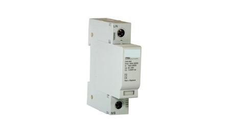 Foto do insumo SINAPI 39465 — DISPOSITIVO DPS CLASSE II, 1 POLO, TENSAO MAXIMA DE 175 V, CORRENTE MAXIMA DE *2