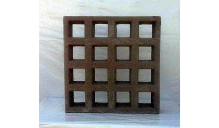 ELEMENTO VAZADO DE CONCRETO, QUADRICULADO, 16 FUROS *50 X 50 X 7* CM
