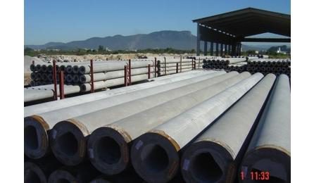 Foto do insumo SINAPI 38540 — ESTACA PRE-MOLDADA VAZADA DE CONCRETO CENTRIFUGADO, PARA CARGA DE 100 T, SECAO C