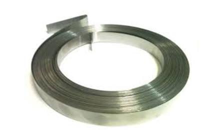 FITA ACO INOX PARA CINTAR POSTE, L = 19 MM, E = 0,5 MM (ROLO DE 30M)