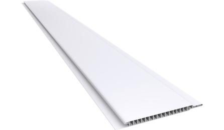 Foto do insumo SINAPI 11587 — FORRO DE PVC LISO, BRANCO, REGUA DE 10 CM, ESPESSURA APROXIMADA DE 8 MM (COM COL