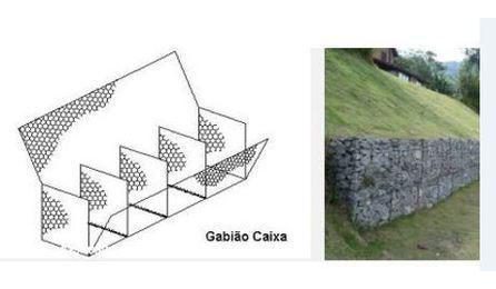 Foto do insumo SINAPI 40436 — GABIAO TIPO CAIXA, MALHA HEXAGONAL 8 X 10 CM (ZN/AL), FIO DE 2,7 MM, DIMENSOES 5