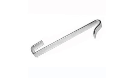 Foto do insumo SINAPI 4315 — GANCHO CHATO EM ACO GALVANIZADO, L = 110 MM, RECOBRIMENTO = 100MM, SECAO 1/8 X 1
