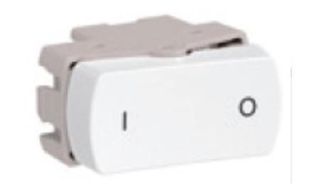 Foto do insumo SINAPI 38114 — INTERRUPTOR BIPOLAR SIMPLES 10 A, 250 V (APENAS MODULO)