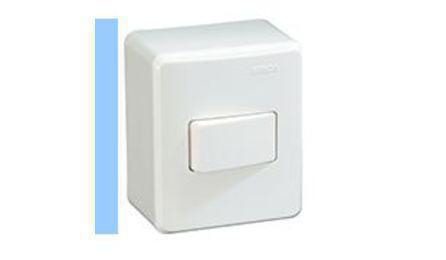Foto do insumo SINAPI 12128 — INTERRUPTOR SIMPLES 10A, 250V, CONJUNTO MONTADO PARA SOBREPOR 4" X 2" (CAIXA + M