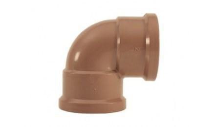 JOELHO PVC, SOLDAVEL, 90 GRAUS, 25 MM, COR MARROM, PARA AGUA FRIA PREDIAL