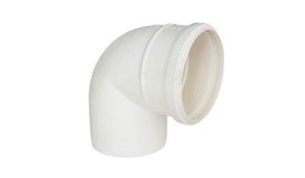 Foto do insumo SINAPI 37950 — JOELHO PVC, SOLDAVEL, PB, 90 GRAUS, DN 150 MM, PARA ESGOTO PREDIAL