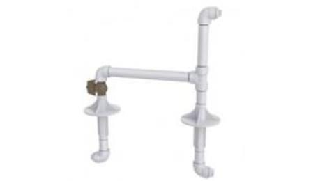 Foto do insumo SINAPI 3729 — KIT CAVALETE, PVC, COM REGISTRO, PARA HIDROMETRO, BITOLAS 1/2" OU 3/4" - COMPLET