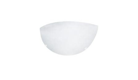 Foto do insumo SINAPI 38769 — LUMINARIA ARANDELA TIPO MEIA-LUA COM VIDRO FOSCO *30 X 15* CM, PARA 1 LAMPADA, B