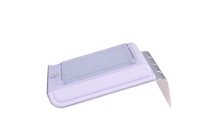 Foto do insumo SINAPI 43265 — LUMINARIA SOLAR LED EXTERNA, TIPO ARANDELA DE PAREDE, EM ALUMINIO, 16 LEDS, LUZ 
