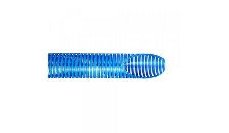 Foto do insumo SINAPI 44115 — MANGUEIRA FLEXIVEL TRANSPARENTE COM ESPIRAL AZUL, EM PVC, DIAM. 2" (50 MM), PARA