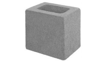 Foto do insumo SINAPI 38594 — MEIO BLOCO DE CONCRETO ESTRUTURAL 14 X 19 X 34 CM, FBK 14 MPA (NBR 6136)