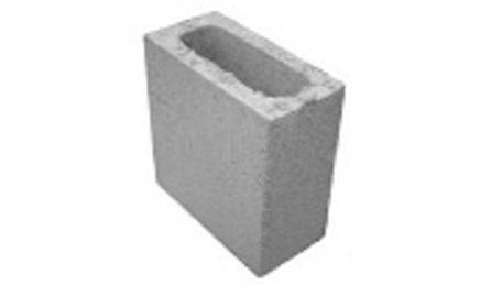 Foto do insumo SINAPI 34764 — MEIO BLOCO DE VEDACAO DE CONCRETO 9 X 19 X 19 CM (CLASSE C - NBR 6136)