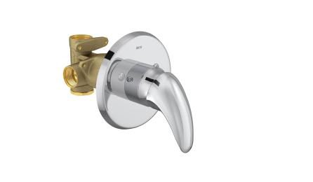 Foto do insumo SINAPI 37587 — MISTURADOR MONOCOMANDO PARA CHUVEIRO, BASE BRUTA, METALICO COM ACABAMENTO CROMAD