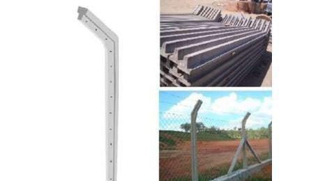 Foto do insumo SINAPI 4114 — MOURAO CONCRETO CURVO, SECAO "T", H = 2,80 M + CURVA COM 0,45 M, COM FUROS PARA 