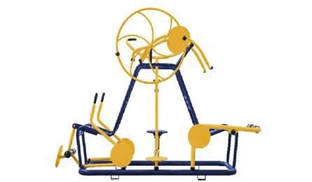 Foto do insumo SINAPI 42430 — MULTIEXERCITADOR COM SEIS FUNCOES, EM TUBO DE ACO CARBONO, PINTURA NO PROCESSO E