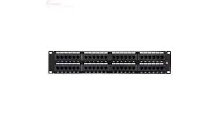 Foto do insumo SINAPI 39595 — PATCH PANEL, 48 PORTAS, CATEGORIA 5E, COM RACKS DE 19" DE LARGURA E 2 U DE ALTUR