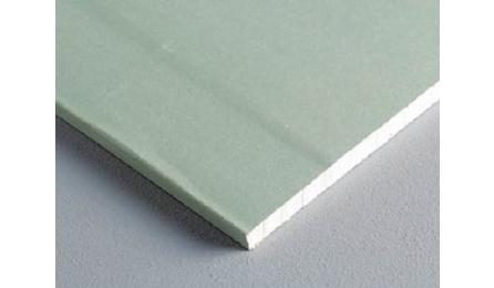 Foto do insumo SINAPI 39417 — PLACA / CHAPA DE GESSO ACARTONADO, RESISTENTE A UMIDADE (RU), COR VERDE, E = 12,
