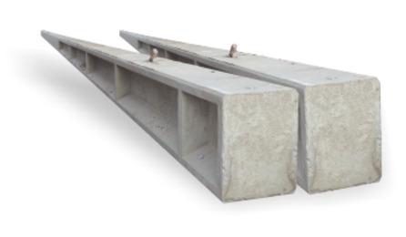 Foto do insumo SINAPI 5033 — POSTE DE CONCRETO ARMADO DE SECAO DUPLO T, EXTENSAO DE 9,00 M, RESISTENCIA DE 30