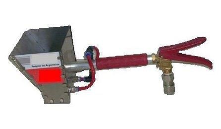 Foto do insumo SINAPI 39828 — PROJETOR PNEUMATICO DE ARGAMASSA PARA CHAPISCO E REBOCO COM RECIPIENTE ACOPLADO,
