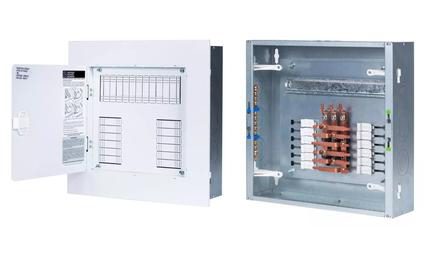 Foto do insumo SINAPI 13393 — QUADRO DE DISTRIBUICAO COM BARRAMENTO TRIFASICO, DE EMBUTIR, EM CHAPA DE ACO GAL