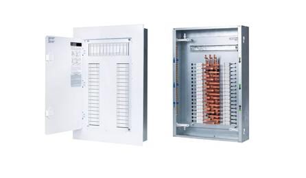 Foto do insumo SINAPI 39762 — QUADRO DE DISTRIBUICAO COM BARRAMENTO TRIFASICO, DE EMBUTIR, EM CHAPA DE ACO GAL