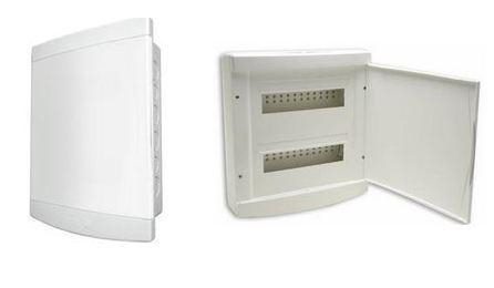 Foto do insumo SINAPI 39794 — QUADRO DE DISTRIBUICAO, SEM BARRAMENTO, EM PVC, DE EMBUTIR, PARA 3 DISJUNTORES N