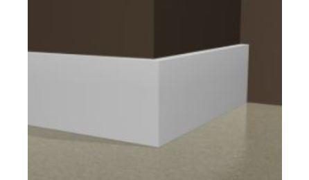 Foto do insumo SINAPI 39829 — RODAPE EM POLIESTIRENO, BRANCO, H = *5* CM, E = *1,5* CM