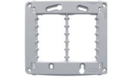 Foto do insumo SINAPI 38100 — SUPORTE DE FIXACAO PARA ESPELHO / PLACA 4" X 4", PARA 6 MODULOS, PARA INSTALACAO