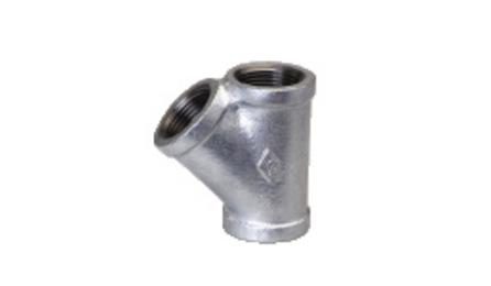 Foto do insumo SINAPI 3585 — TE 45 GRAUS DE FERRO GALVANIZADO, COM ROSCA BSP, DE 1/2"