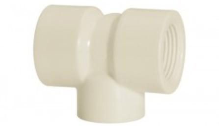 Foto do insumo SINAPI 7119 — TE DE REDUCAO COM ROSCA, PVC, 90 GRAUS, 1 X 3/4", PARA AGUA FRIA PREDIAL