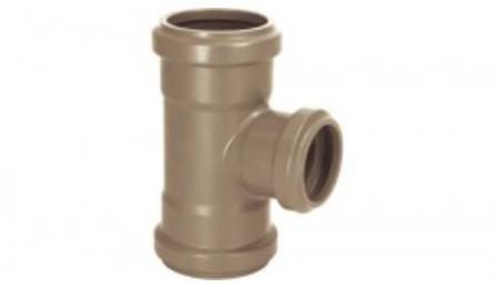 Foto do insumo SINAPI 11378 — TE DE REDUCAO, PVC PBA, BBB, JE, DN 100 X 50 / DE 110 X 60 MM, PARA REDE DE AGUA